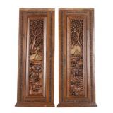 Intricately Carved Wall Panels (Pair)