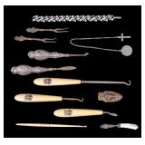 Silver Tone Grooming Tools and Utensils