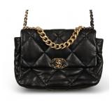 Chanel Quilted Leather Purse with Chain Strap