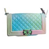 Chanel Quilted Multicolored Purse  Chain Strap