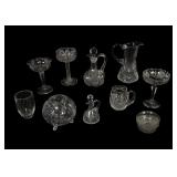 Cut Crystal and Pressed Glassware