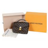 Louis Vuitton Braided Handle Monogram Purse w/Box