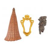 Iron Frame, Lion Sconce, Planter