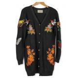 Gucci Black Embroidered Sweaterï¿½w/Tiger Motif