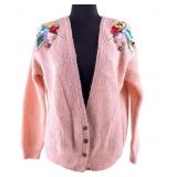 Gucci Pink Cardigan With Embellished Details