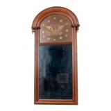Arched Wood-Framed Eagle and Star Mirror