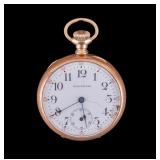 Waltham Pocket Watch in Gold Keystone Case