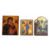 Religious Icon Plaques of Various Sizes (3)