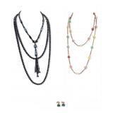Trifari Earrings and Art Deco Necklaces
