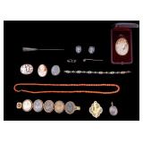 Lava Cameo and Victorian Jewelry
