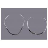 Mexican Sterling Silver Choker Necklaces (2)