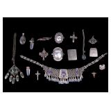 Silver Tone & Natural Stone Jewelry