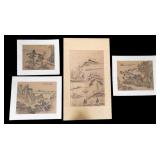 Chinese Watercolor and Ink on Silk and Paper (4)