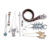 Silver Tone American Southwest Style Jewelry