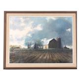 George Rapp (US 1898-1942) Pastel Farm Landscape