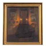 Early 20th C. Oil on Panel by Emil Jurs