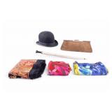 Fashion Scarves, Suede Clutch, Vintage Parasol