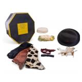 Vintage Pillbox Hats, Dobbs Fedora, Fur Collars