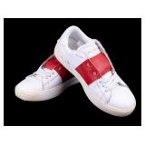 Valentino Garavani Red + White Sneakers, Size 36