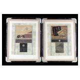 Susan Braun (20th C.) Mixed Media Collages (2)