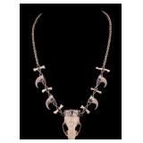 Sterling Necklace with Animal Teeth and Nails