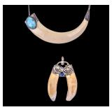 Animal Tooth Jewelry with Sterling