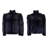 Cropped Black Rabbit Fur Coats (2)