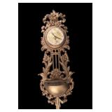 Syroco 8 Day Jeweled Ornate Wall Clock