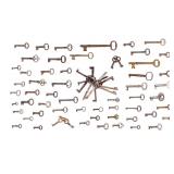 Brass and Iron Vintage and Antique Keys