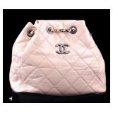 Chanel Quilted Backpack With Chain Detail