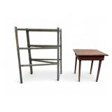 Primitive Quilt Rack and Painted Table