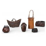 Ikebana Woven Baskets (6) Various Sizes