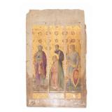 Frank Schwarz (AM 1894-1951) Tempera and Gold Leaf