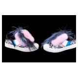 Fendi Sneakers Size 36 w/Fur and Colorful Accents