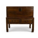 Korean Decorated Chest on Frame w/ Drawers