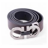 Salvatore Ferragamo Belt w/ Double Gancini Buckle