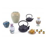 Celadon and Cloisonne Vases