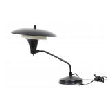 Mid-Century Black Desk Lamp with Adjustable Shade