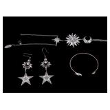 Roberto Cavalli Jewelry Set with Star Sun Design