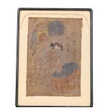 Asian / Japanese Folklore Painting 20th C