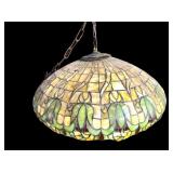 Large Stained Glass Hanging Ceiling Light