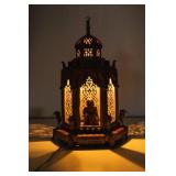 Austrian Cold-Painted Bronze Moorish Figural Lamp
