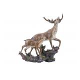 Austrian Cold-Painted Bronze Deer Figurine