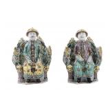 Famille Verte Porcelain Deities (Pair)