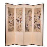Korean Tabletop Four Panel Room Screen