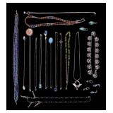 Sterling Silver Pendant & Bead Necklaces, Earrings