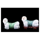 Chinese Porcelain Neck Pillows (Pair)