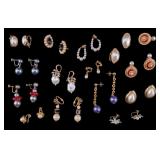 Trifari, Coventry, & Other Designer Pearl Earrings