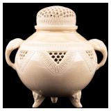 Porcelain Crazed Censer