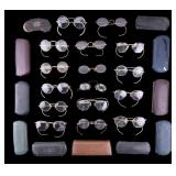 Antique/Vintage PA Eyeglasses (16) + Cases (10)